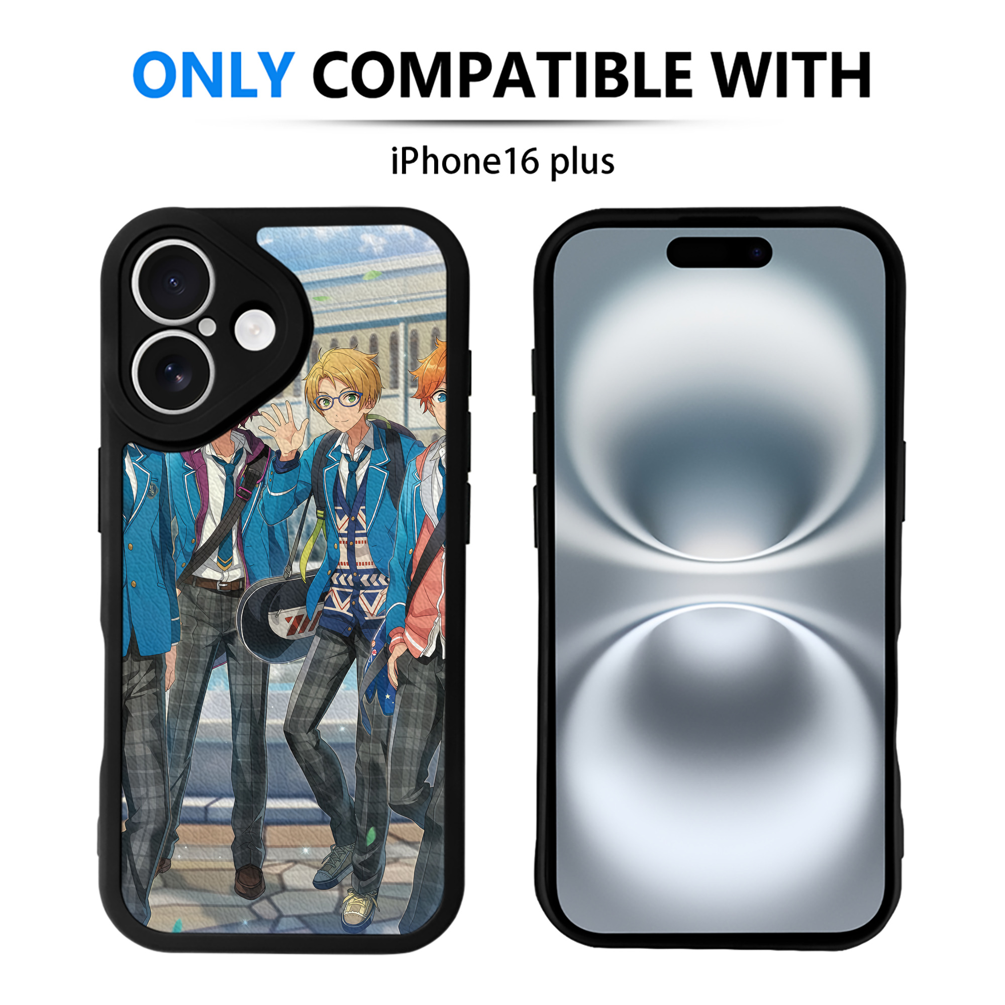 （画像用） あんさんぶるスターズ! Ensemble Stars 【iPhone 16シリーズ対応】シリコンスマホケース（レザー調） 材質：シリコン